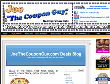 Tablet Screenshot of joethecouponguy.com